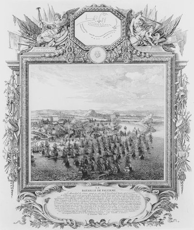 Die Schlacht von Palermo, Juni 1676 von French School